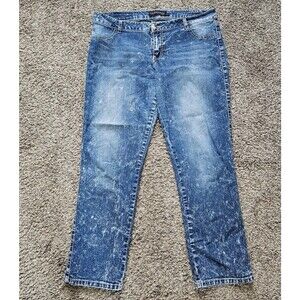 Rue 21 Twenty One Black Jeans Womens 15/16 Straight Denim Ladies 34x27 Blue